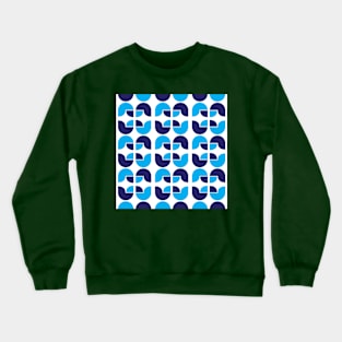 Retro Geometric Tulip Crewneck Sweatshirt